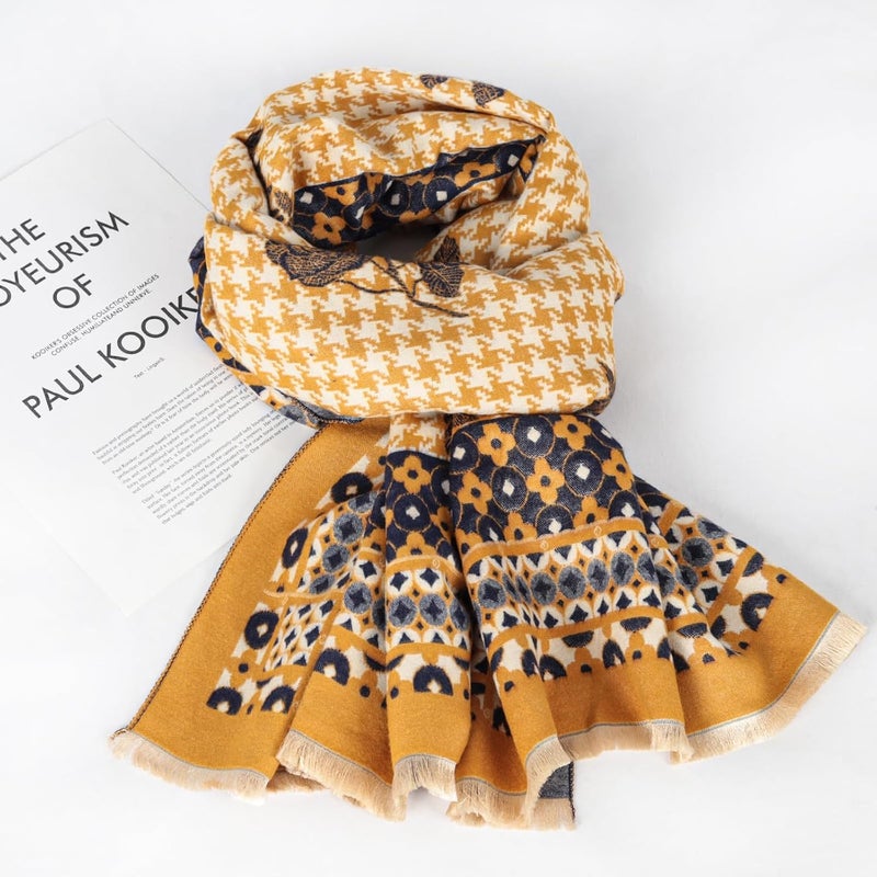 EXTREE Scarfs for Women Pashmina Silky Shawl Wrap for Evening Dressing Blanket Open Front Poncho Cape - Image 4